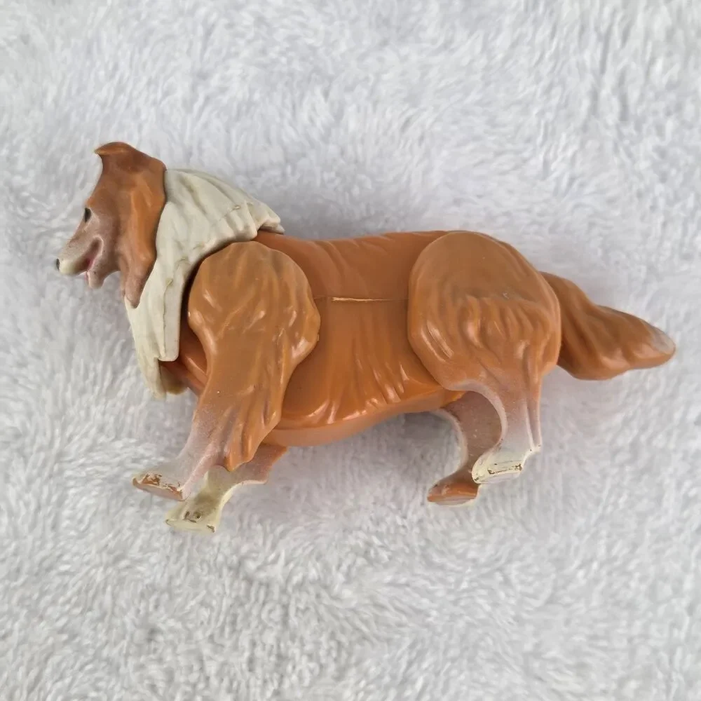 Vintage 1970s Fisher Price Dollhouse Mom Dad Collie Dog Hong Kong Lot
